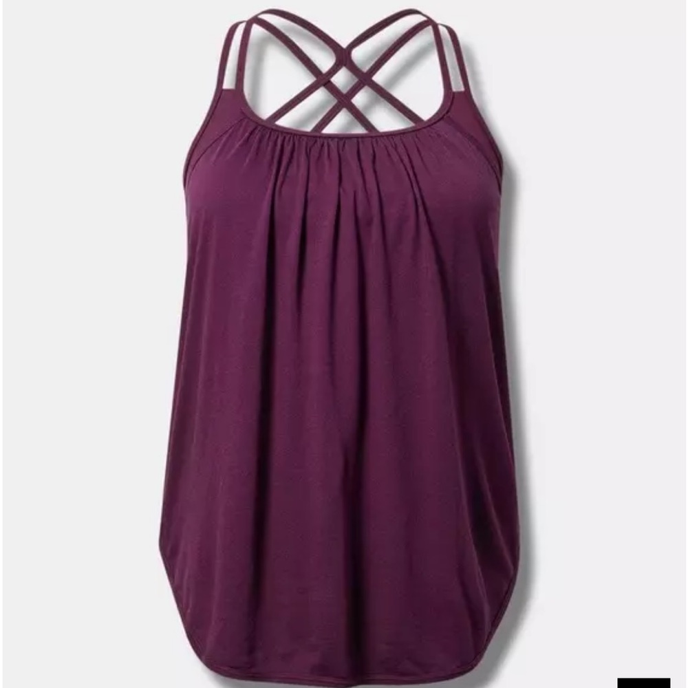 NWT - Torrid Women’s Performance Cotton Scoop Neck Active Tank With Bra